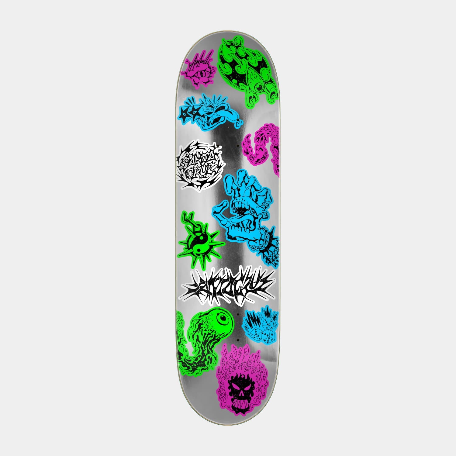 Santa Cruz | Scribble Flash FeelBase Skateboard Deck 8.00in x 30.50in