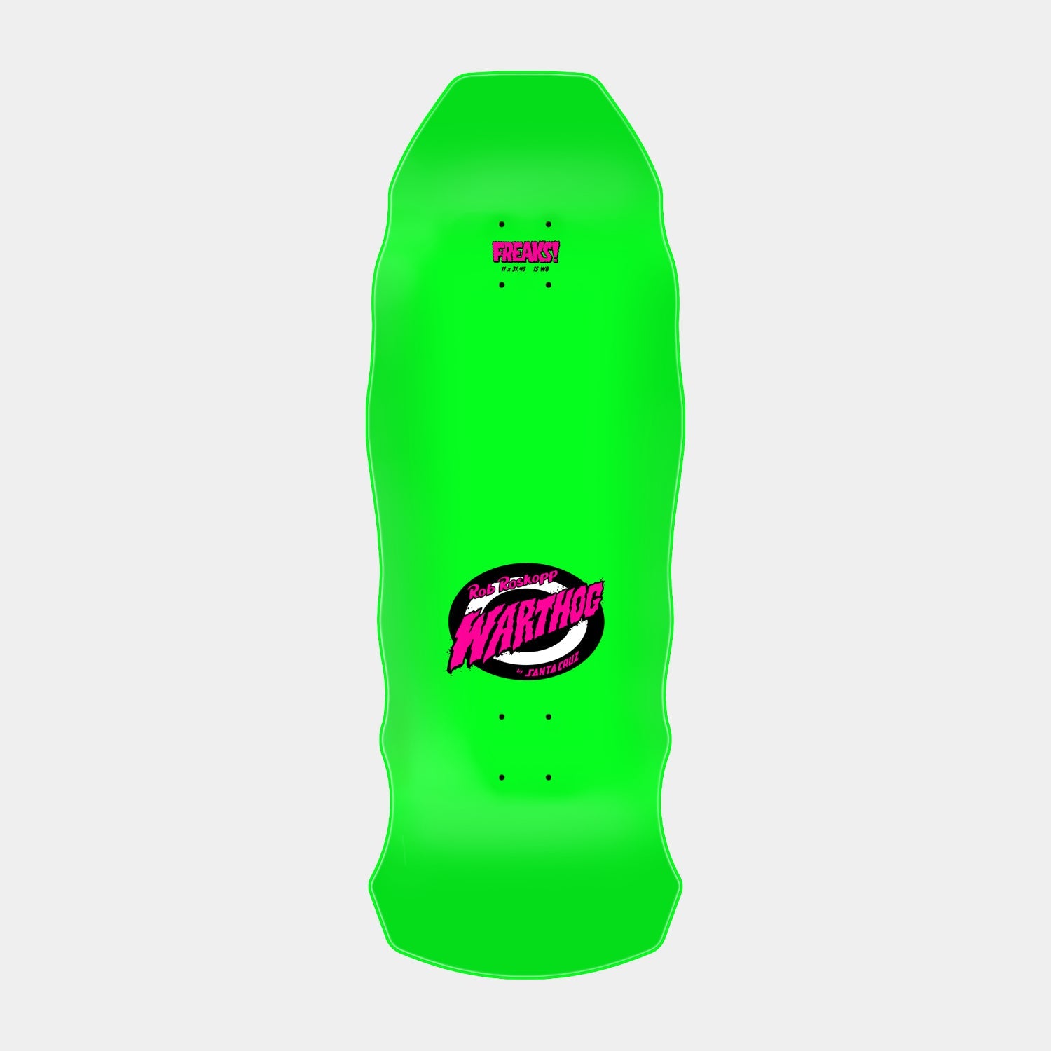 Santa Cruz Roskopp Warthog Freaks Skateboard Deck 11in x 31.445in Multi