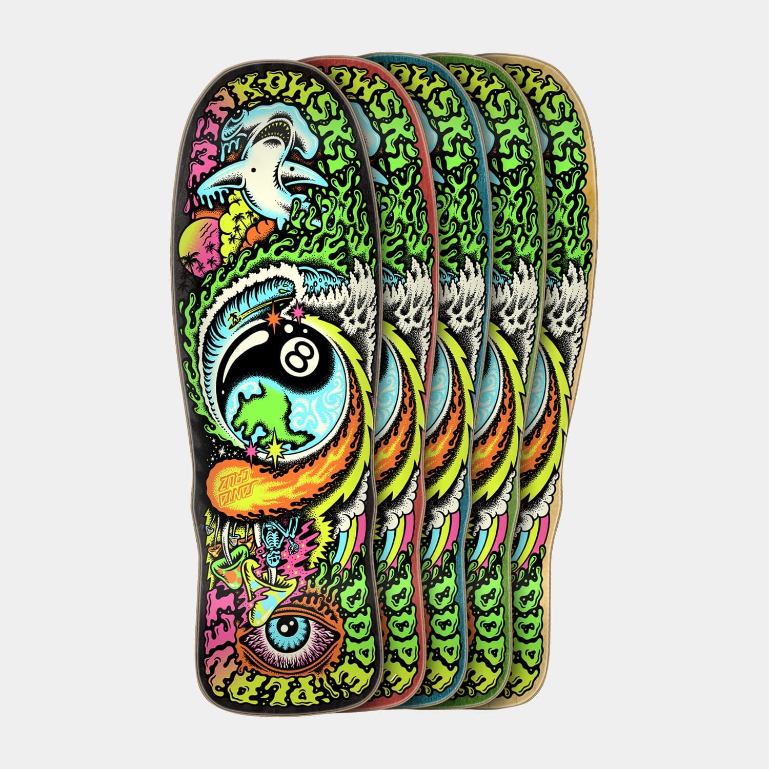 Santa Cruz Winkowski Dope Planet Freaks Skateboard Deck 8.75in x 27.5in Multi