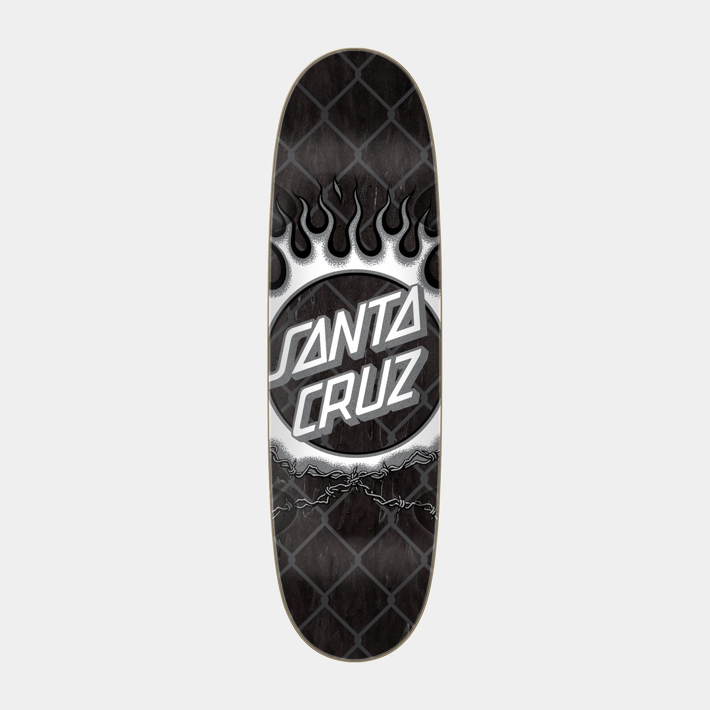 Santa Cruz Forging Dot Pro Skateboard Deck 9in x 31.998in Black/White
