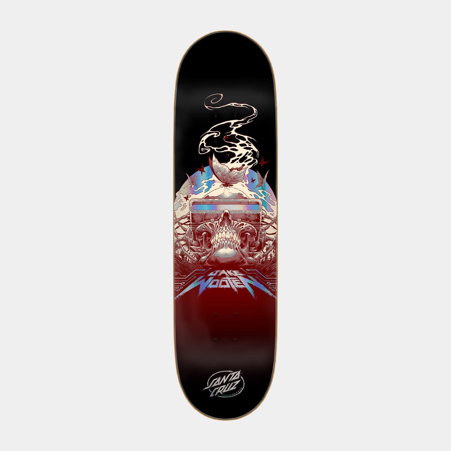 Santa Cruz Wooten Cyber VX Skateboard Deck 8.5in x 32.2in Multi