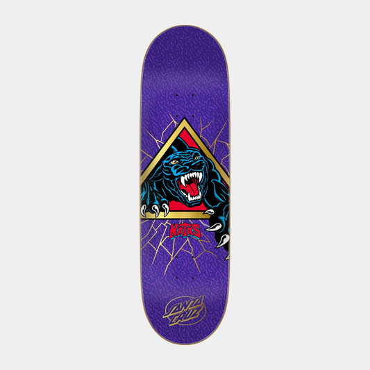 Santa Cruz Natas Shattered Panther VX Skateboard Deck 9in x 32.15in Purple/Multi