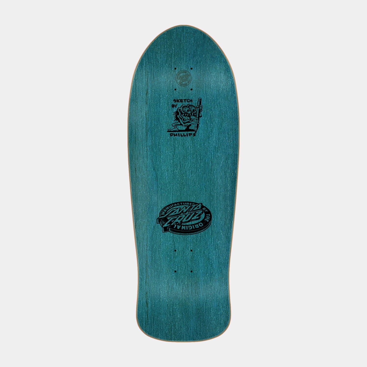 Santa Cruz Natas Sketch Panther Reissue Skateboard Deck 10.54in x 30.14in White/Multi