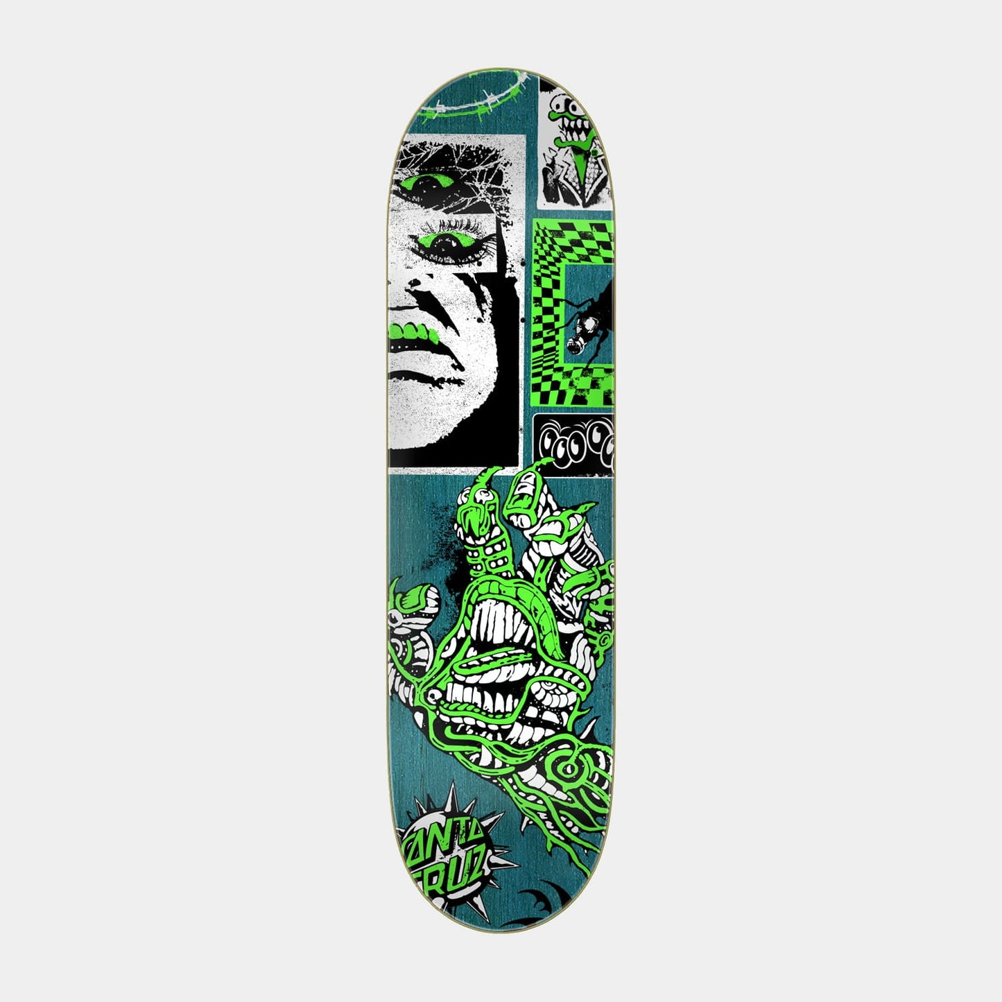 Santa Cruz Scourge Hand FeelBase Skateboard Deck 8in x 30.5in Multi