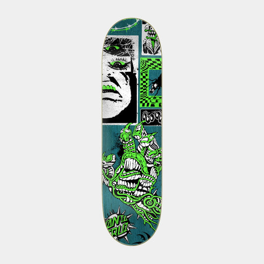 Santa Cruz Scourge Hand FeelBase Skateboard Deck 8in x 30.5in Multi