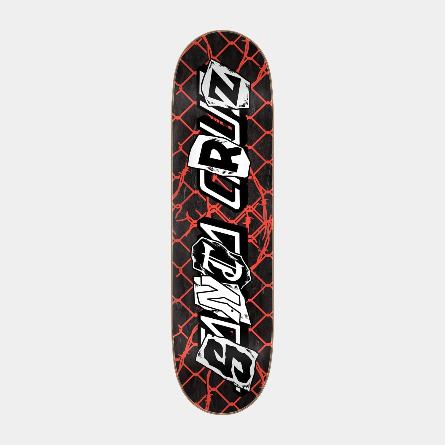 Santa Cruz Pay Off Strip 7 Ply Birch Skateboard Deck 8.5in x 32.2in Black/Red