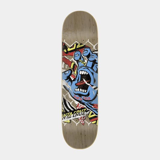 Santa Cruz Damaged Hand 7 Ply Birch Skateboard Deck 8.25in x 31.8in Multi