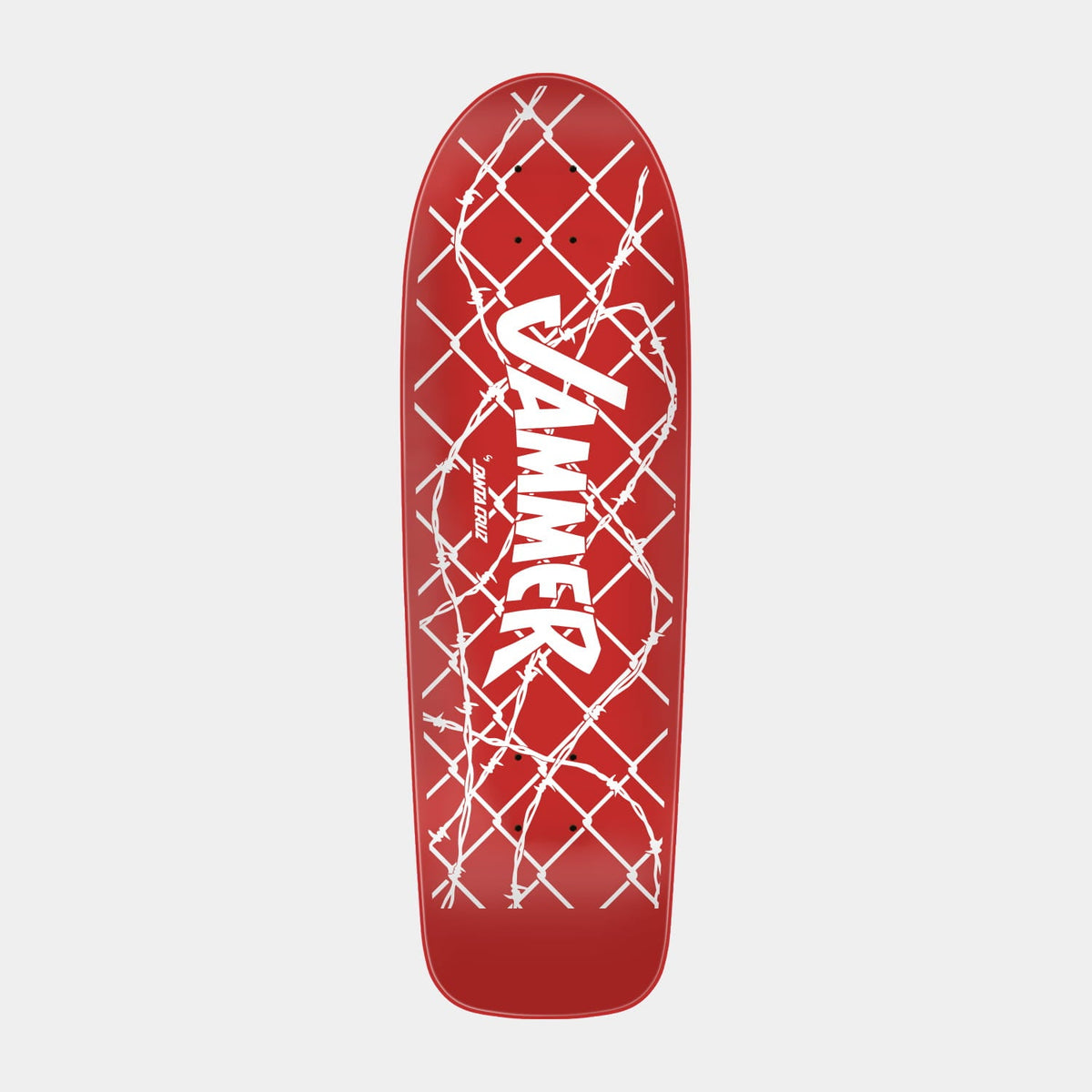 Santa Cruz Skateboards | Jammer Skateboard Deck 8.66in x 28.44in Red/White