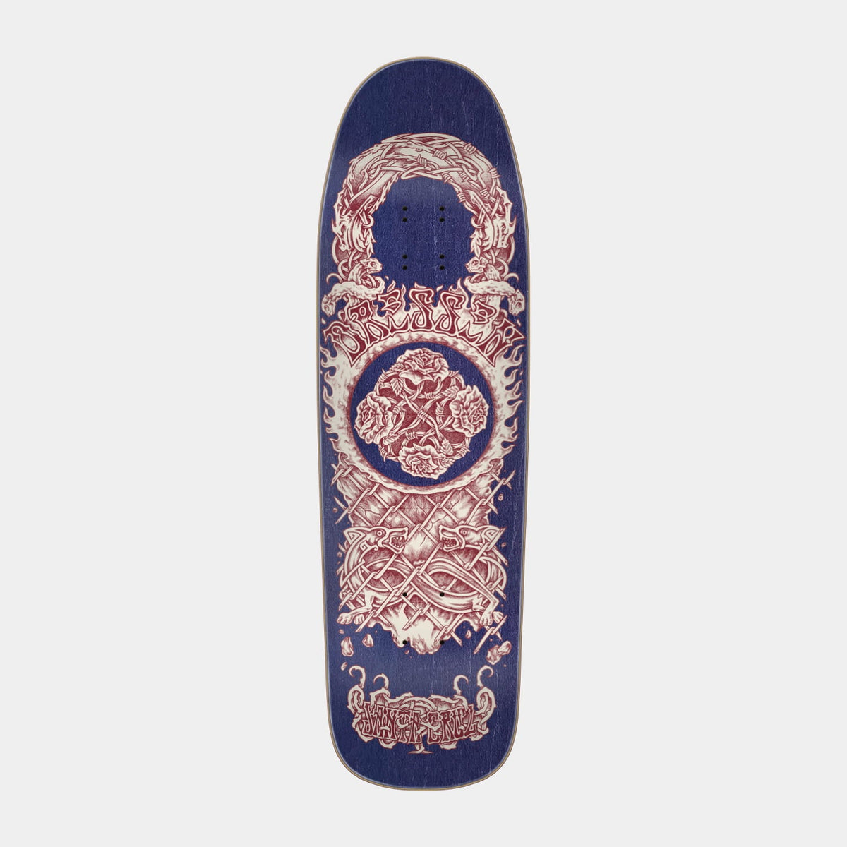 Santa Cruz Skateboards | Dressen Pen Roses Skateboard Deck 9.3in x 32.36in Multi