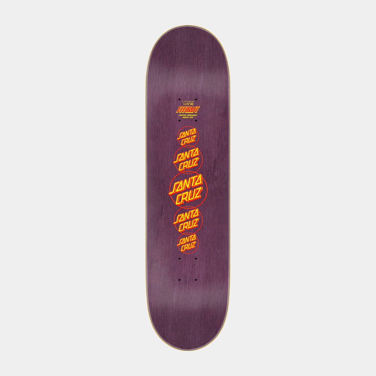 Santa Cruz Skateboards | Thermal Hands Skateboard Deck 7.75in x 30.25in Multi