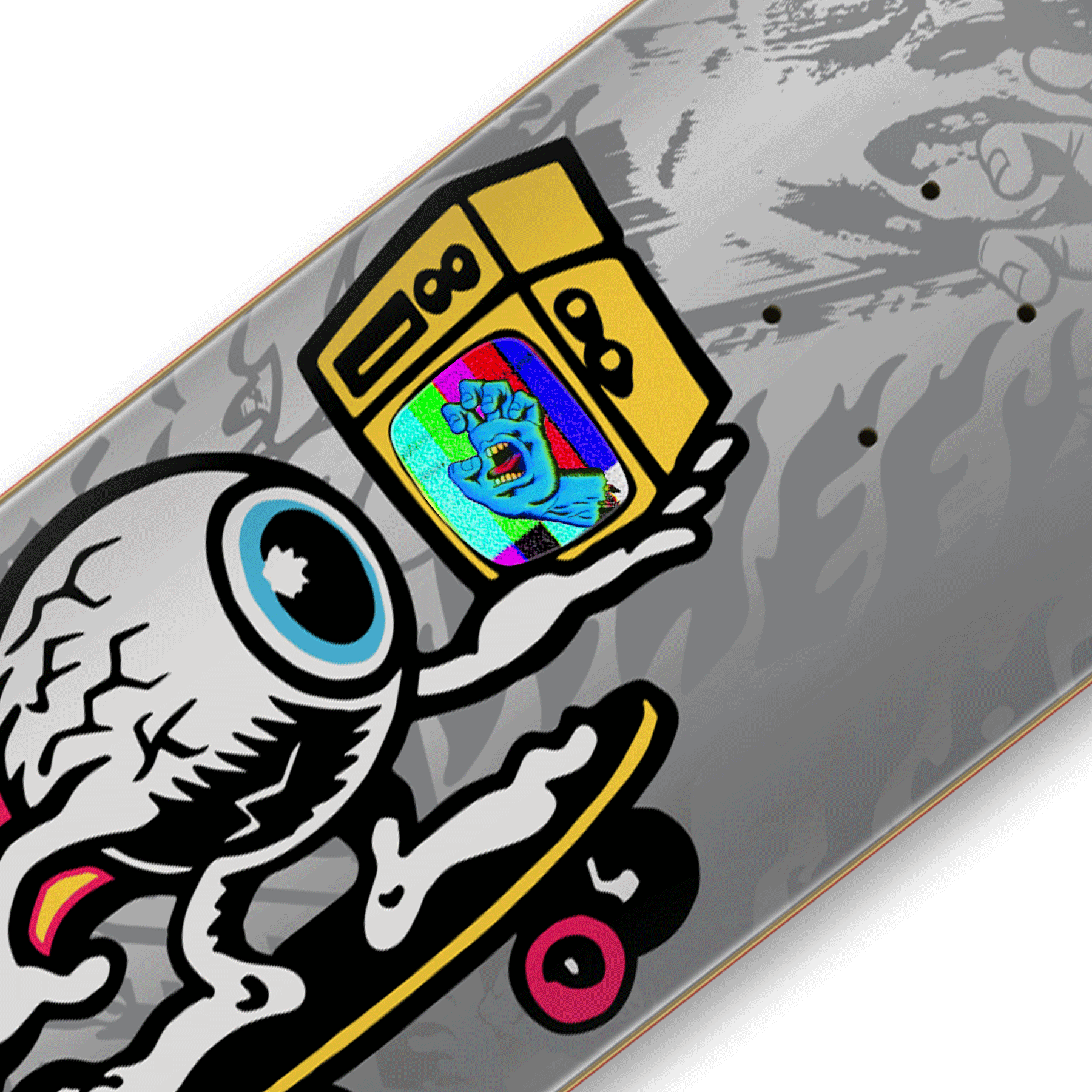 Santa Cruz Skateboards | Skating Eye Skateboard Deck 8in x 30.5in Multi