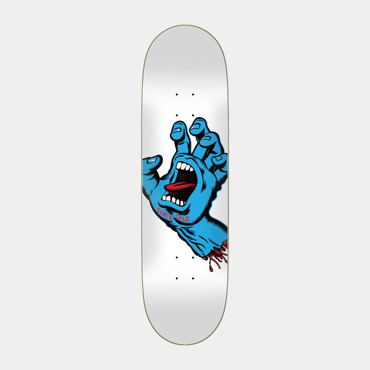 Santa Cruz Skateboards | Screaming Hand Skateboard Deck 8.6in x 31.95in White