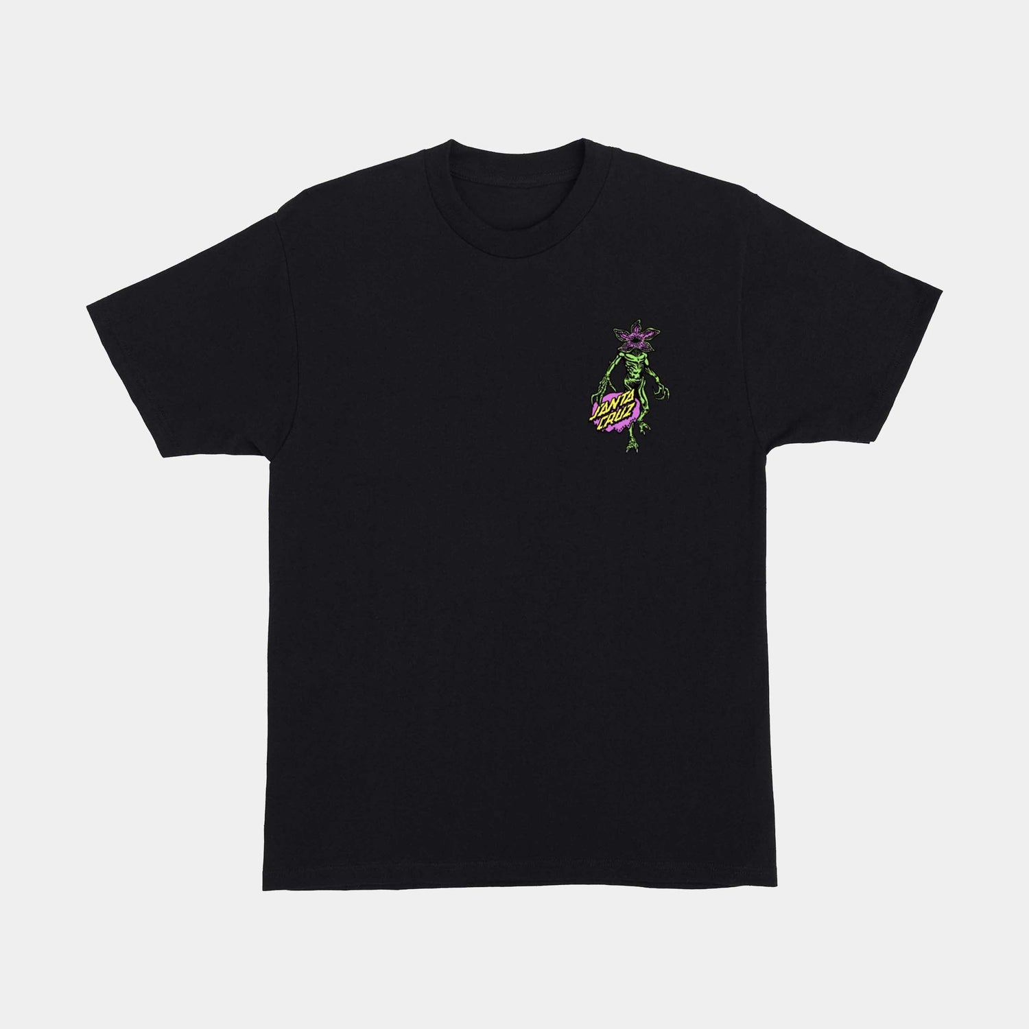 Santa Cruz Stranger Things Demogorgon Dot T-Shirt - Black