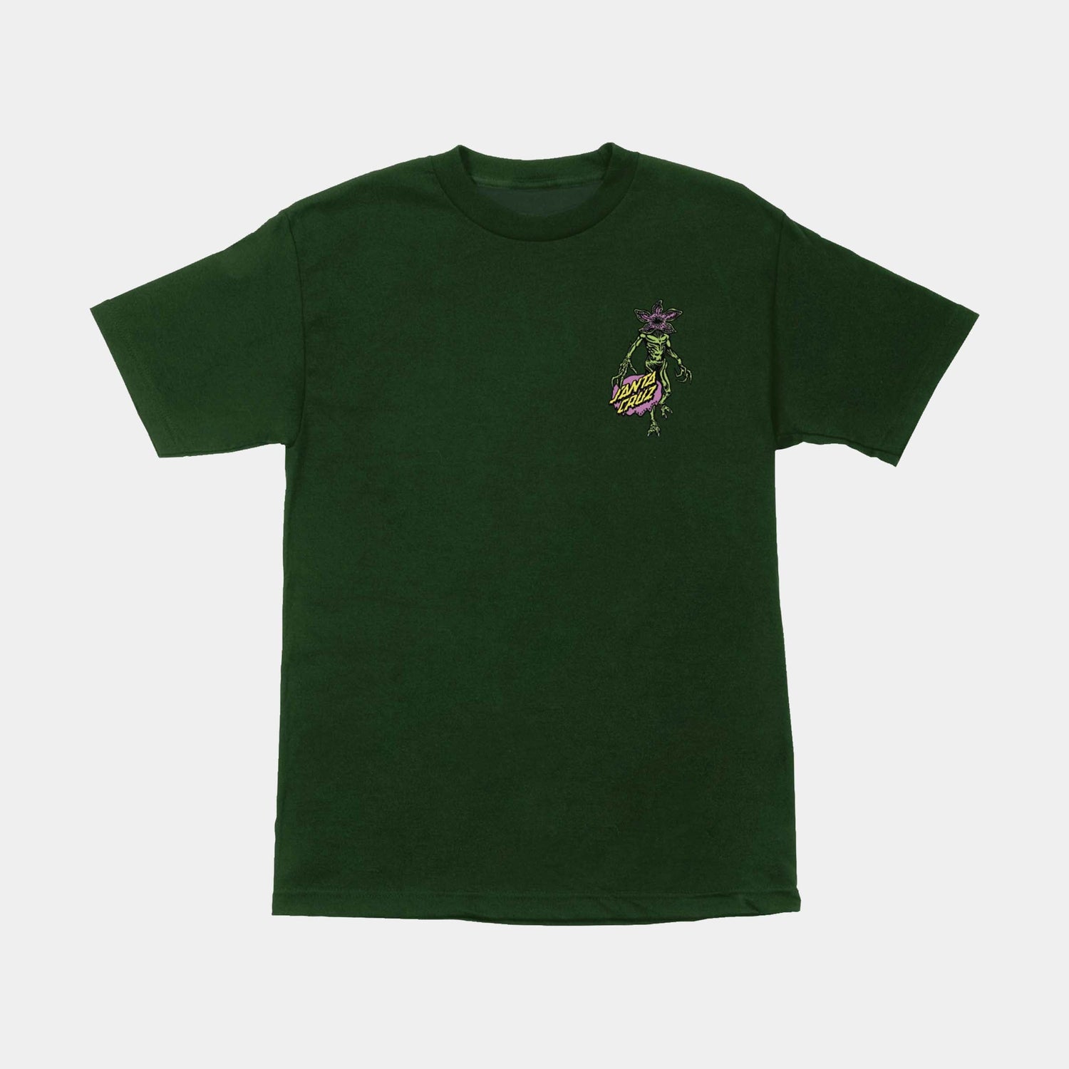 Santa Cruz Stranger Things Demogorgon Dot T-Shirt - Forest