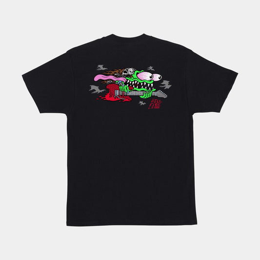 Santa Cruz Stranger Things Eddie Slasher T-Shirt - Black