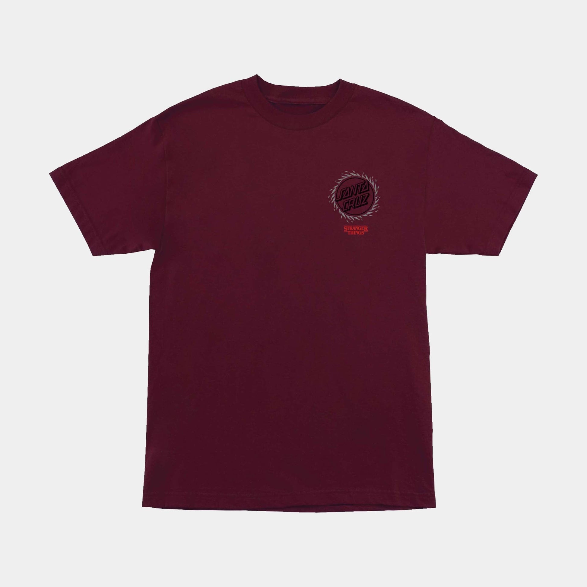 Santa Cruz Stranger Things Hell Fire T-Shirt - Maroon