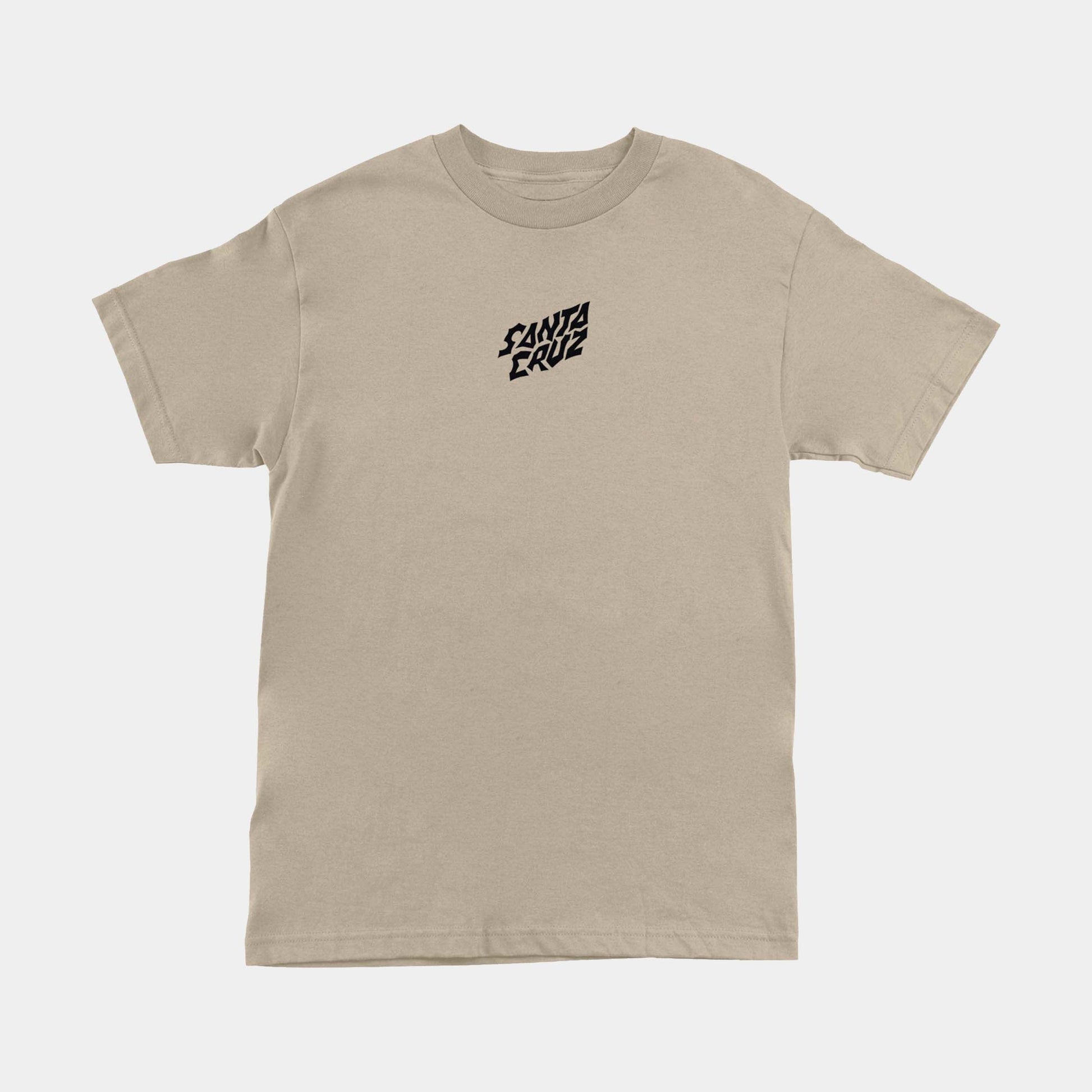 Santa Cruz Stranger Things Screaming Lights T-Shirt - Sand