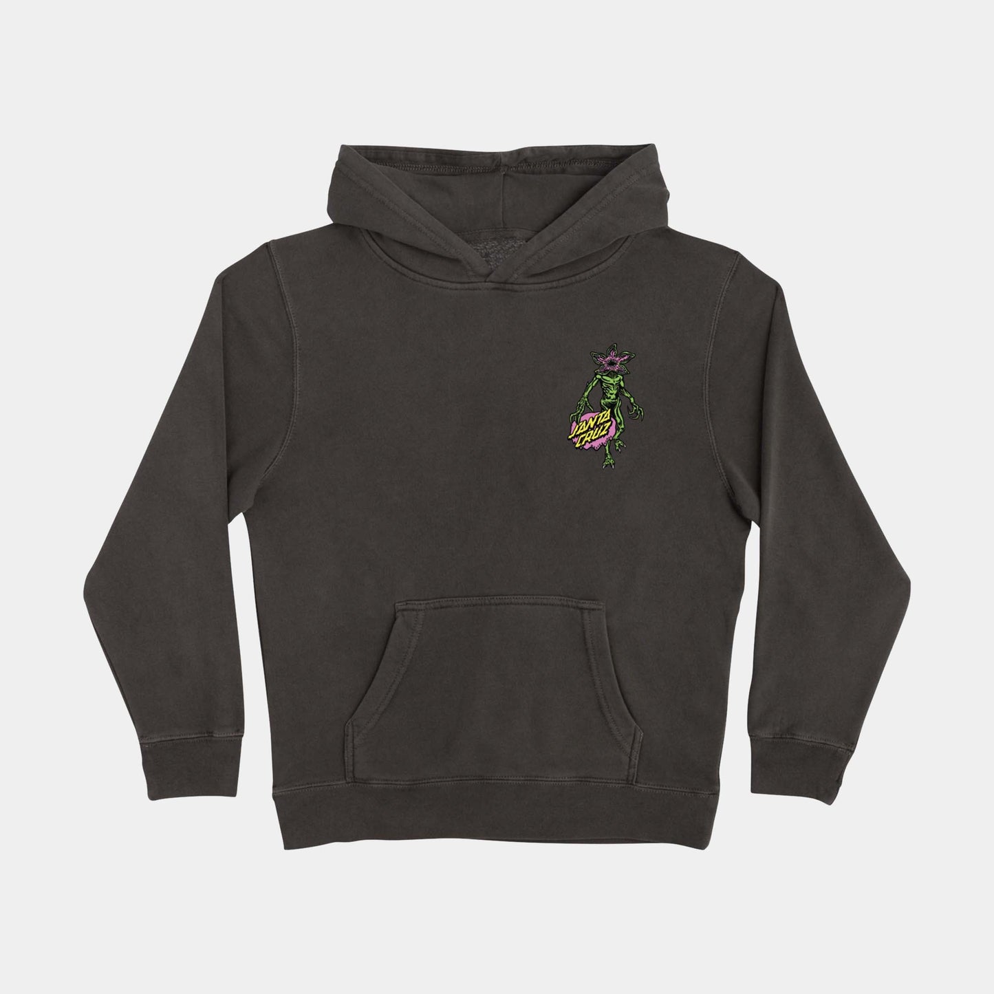 Santa Cruz Stranger Things Demogorgon Dot Youth Hoodie - Black