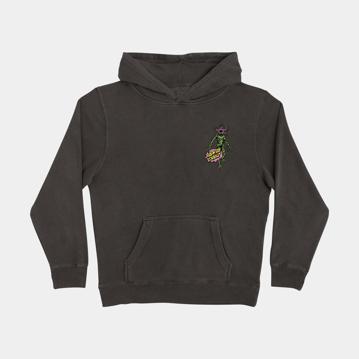 Santa Cruz Stranger Things Demogorgon Dot Youth Hoodie - Black