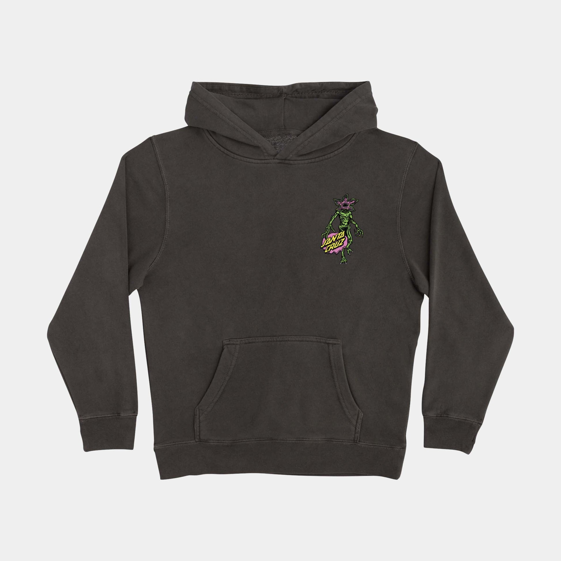 Santa Cruz Stranger Things Demogorgon Dot Youth Hoodie - Black