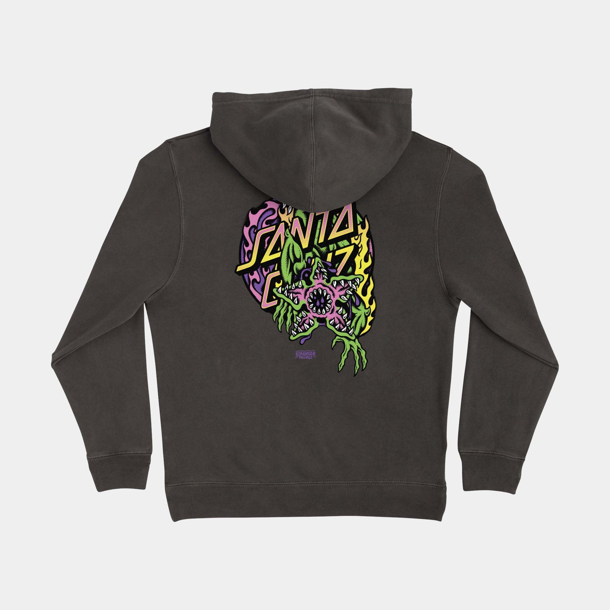 Santa Cruz Stranger Things Demogorgon Dot Youth Hoodie - Black