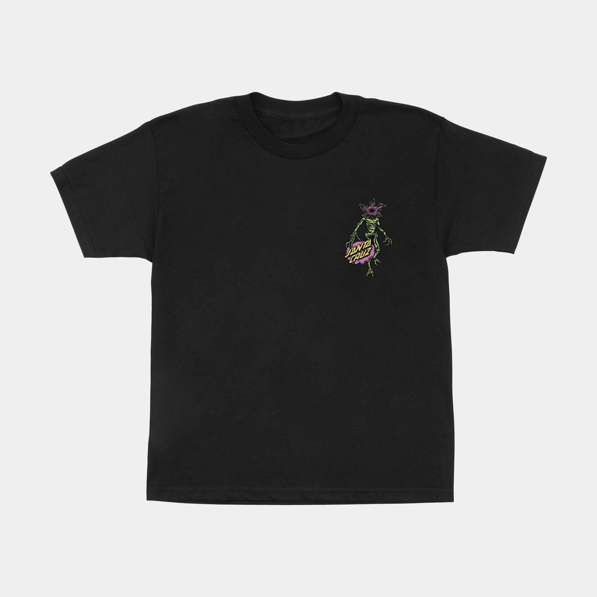 Santa Cruz Stranger Things Demogorgon Dot Youth T-Shirt - Black