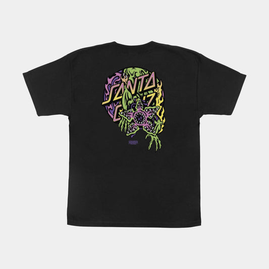 Santa Cruz Stranger Things Demogorgon Dot Youth T-Shirt - Black