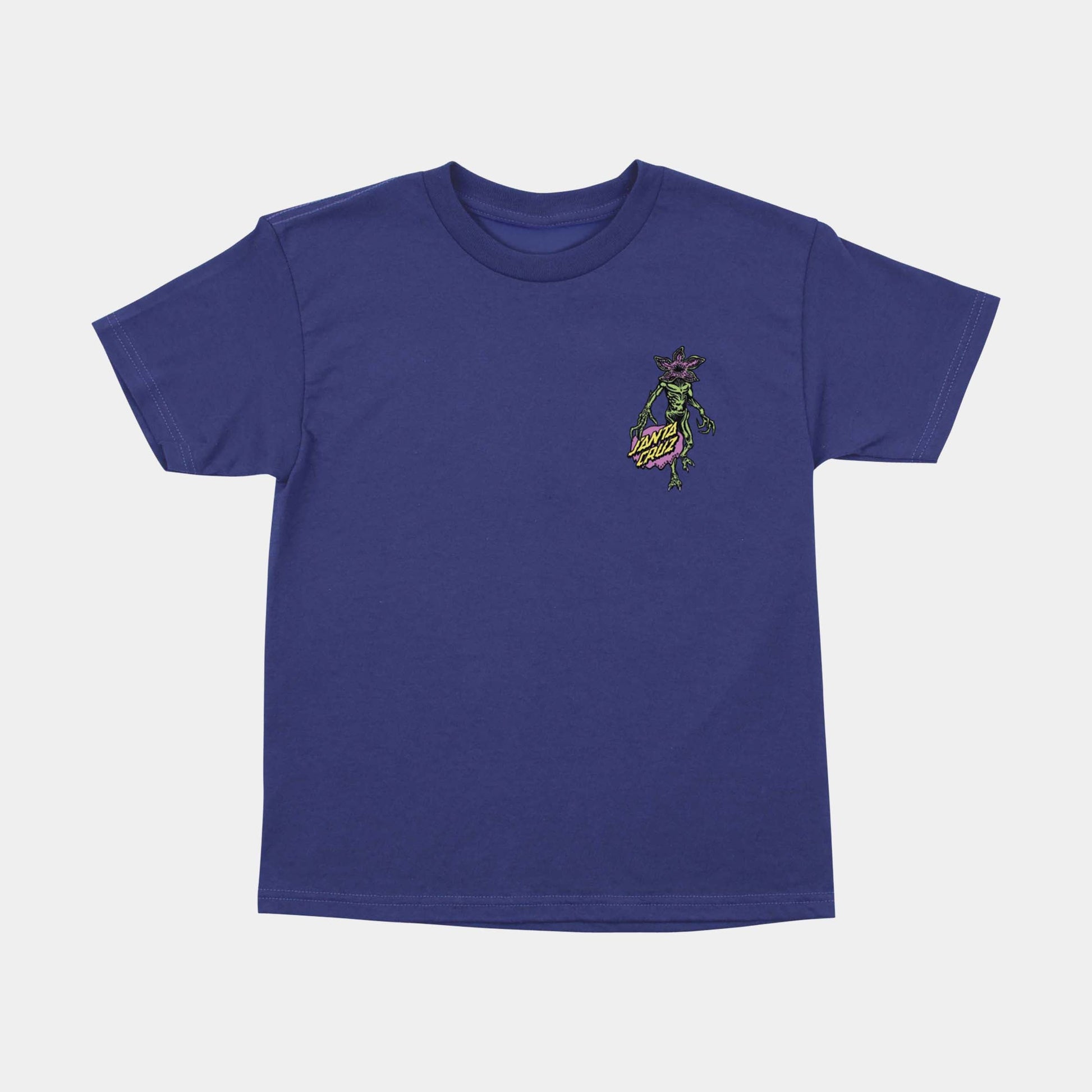 Santa Cruz Stranger Things Demogorgon Dot Youth T-Shirt - Cobalt