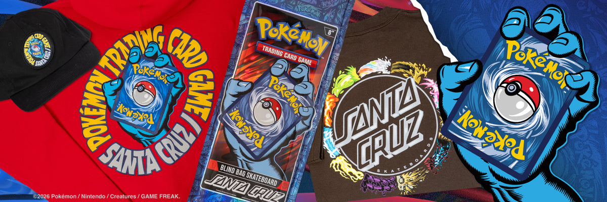 Santa Cruz × Pokémon TCG collection promotional banner