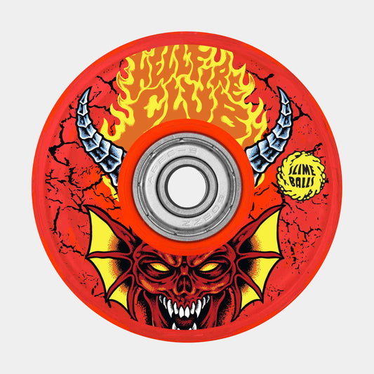 Santa Cruz Stranger Things Hellfire Slime Balls Wheels - Red