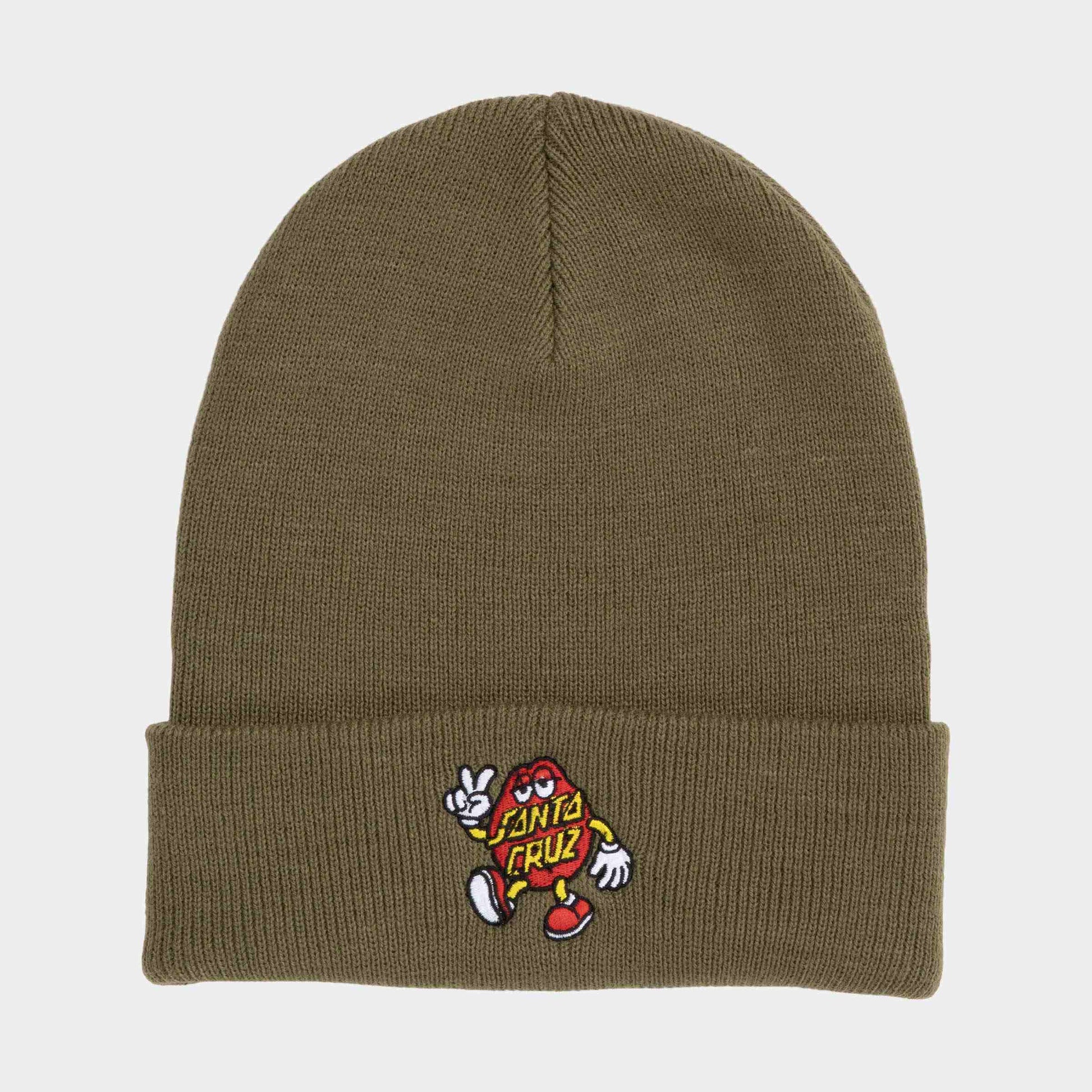 Santa Cruz | Dot Guy Beanie Deep Olive