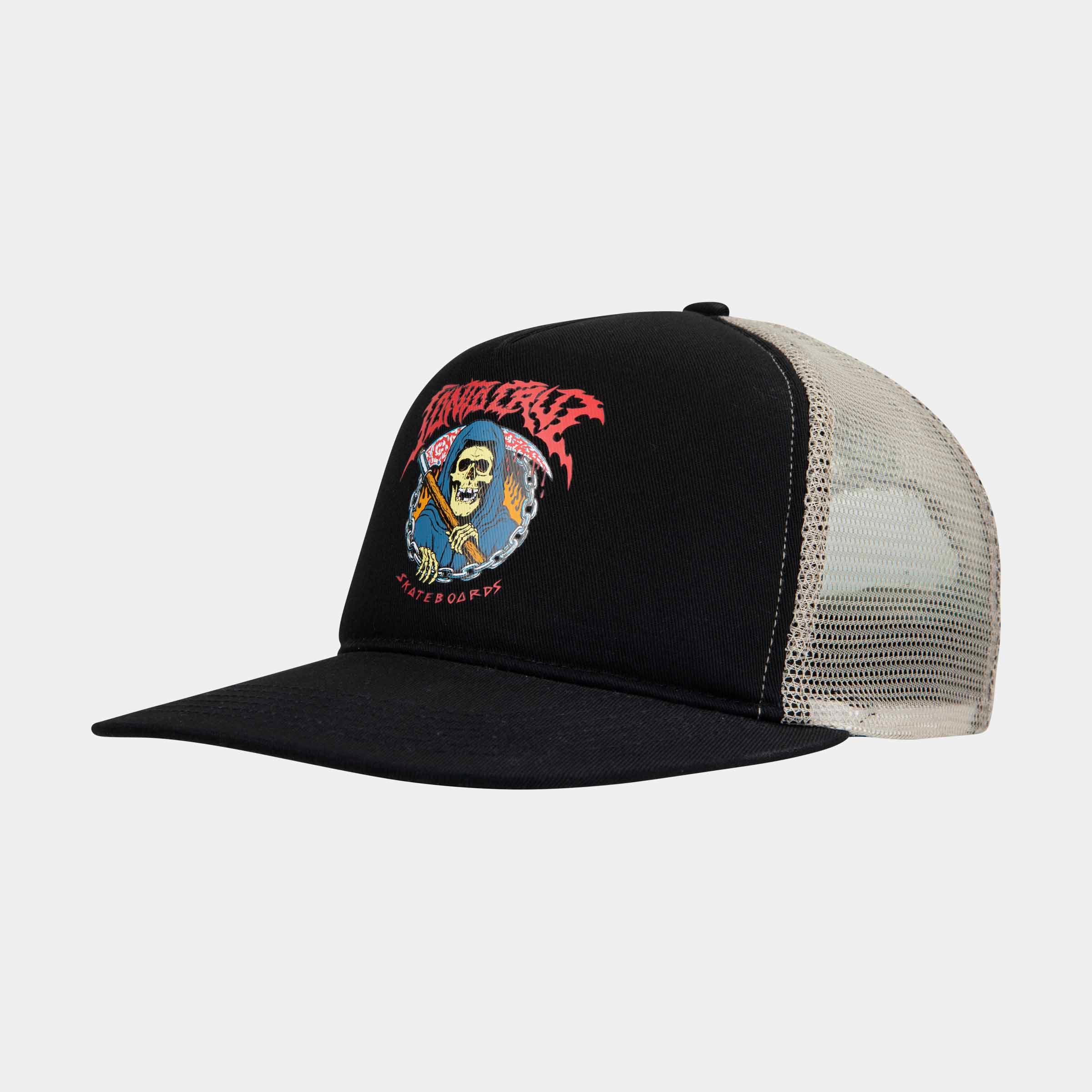 帽子 90s SANTA CRUZ CAP Santa Cruz | Out Of Time Meshback - Black/Stone Grey – Santa Cruz