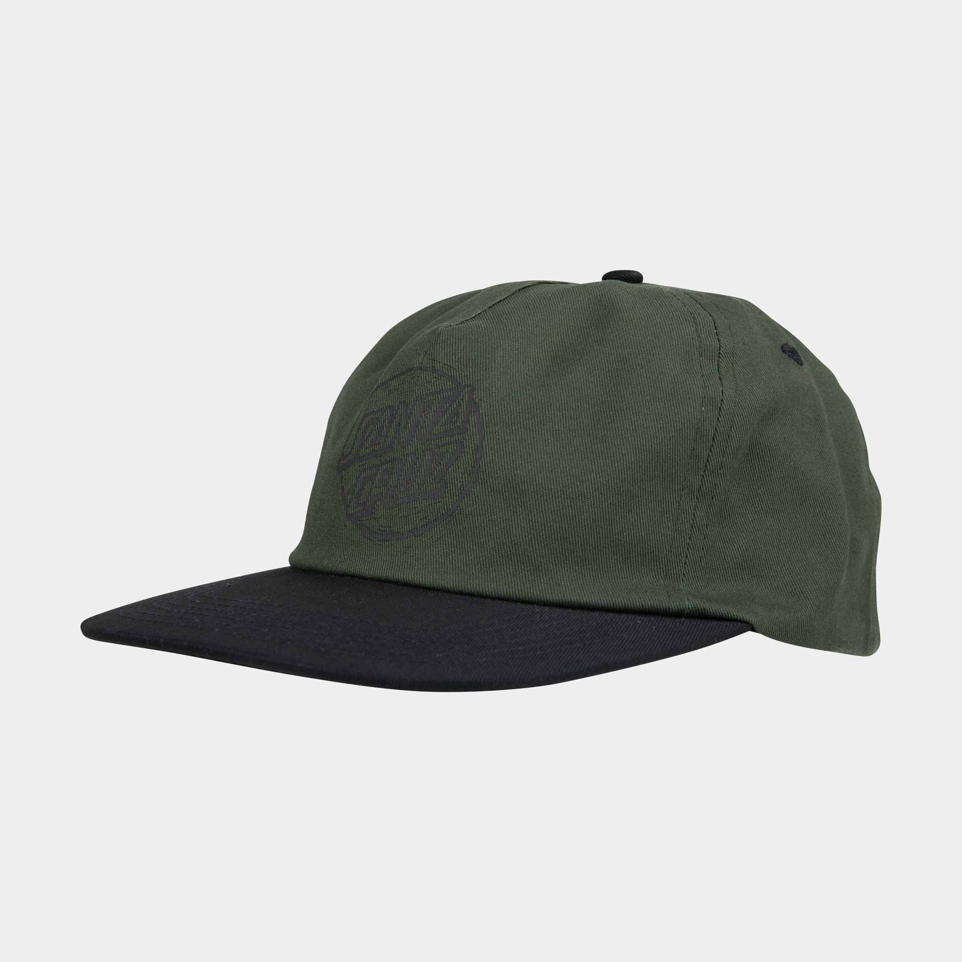 Santa Cruz Stamped Opus Snapback Kale Black