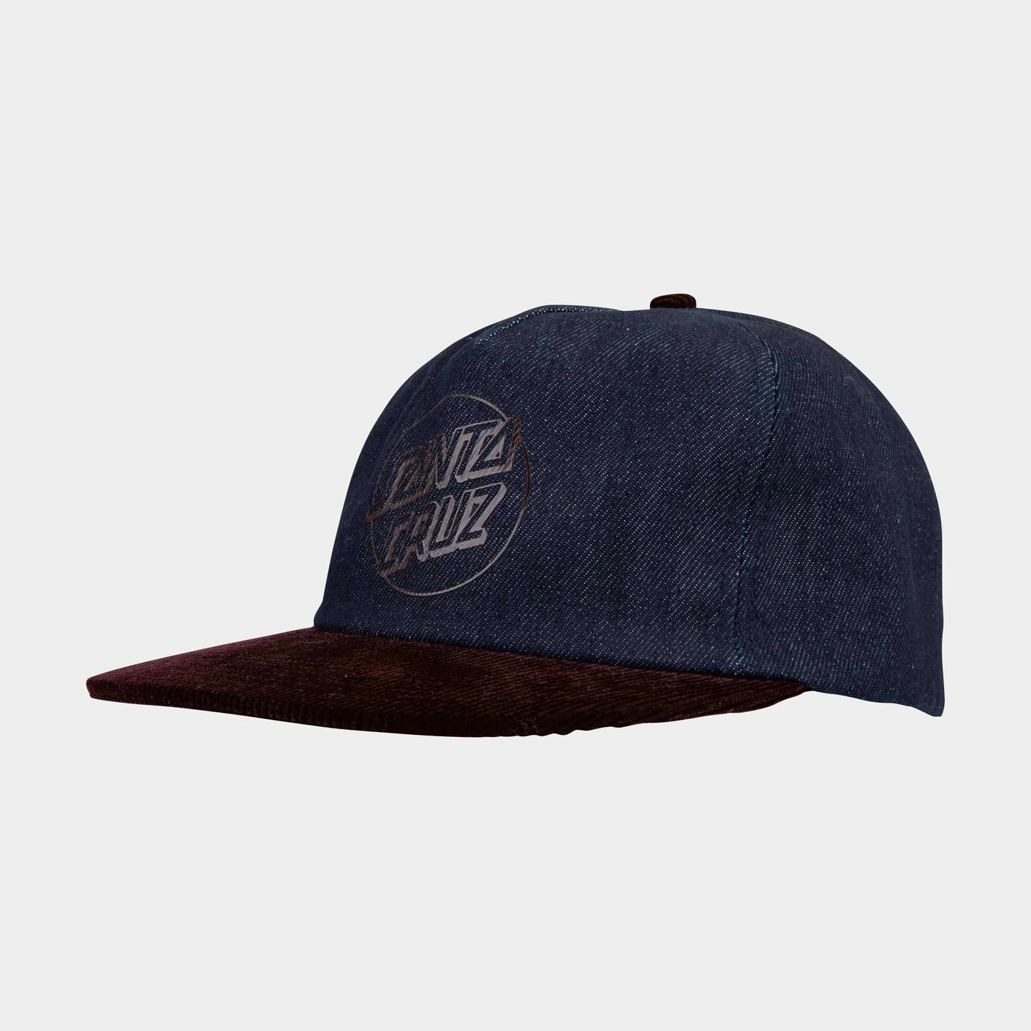 Santa Cruz Opus Dot Snapback Dark Denim Coffee Cord