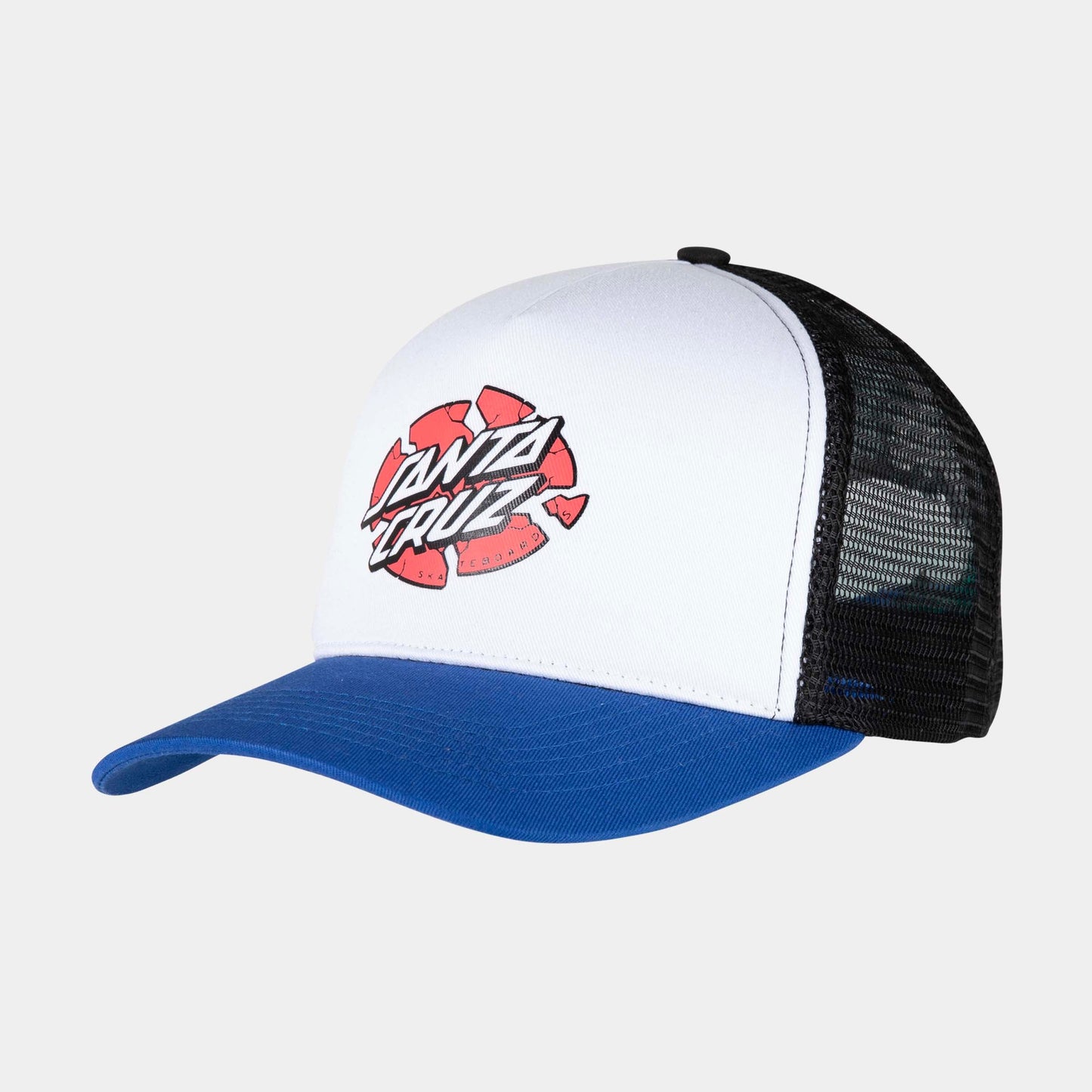 Santa Cruz | Broken Dot Meshback White Sapphire