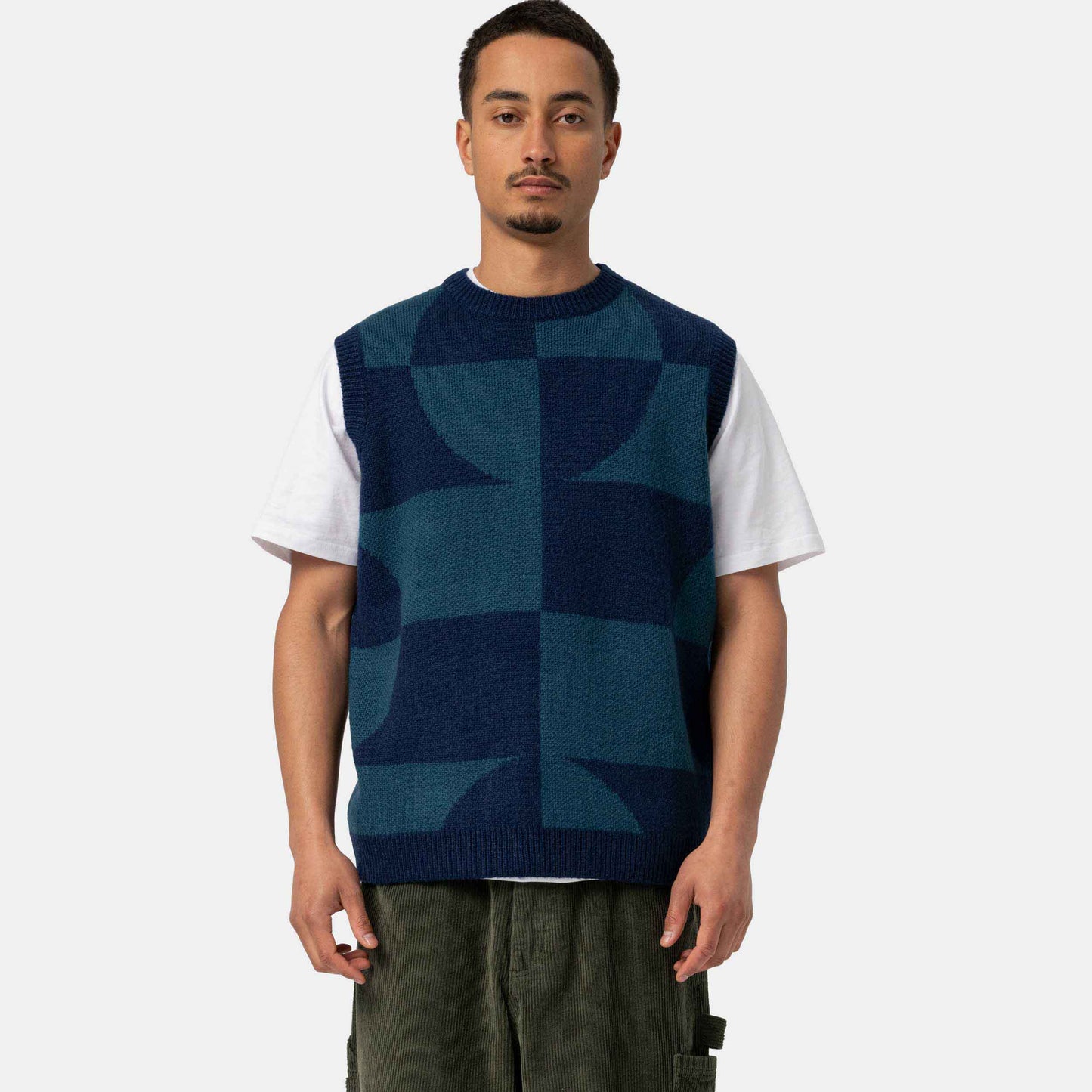 Santa Cruz Malba Crash Knit Vest Teal
