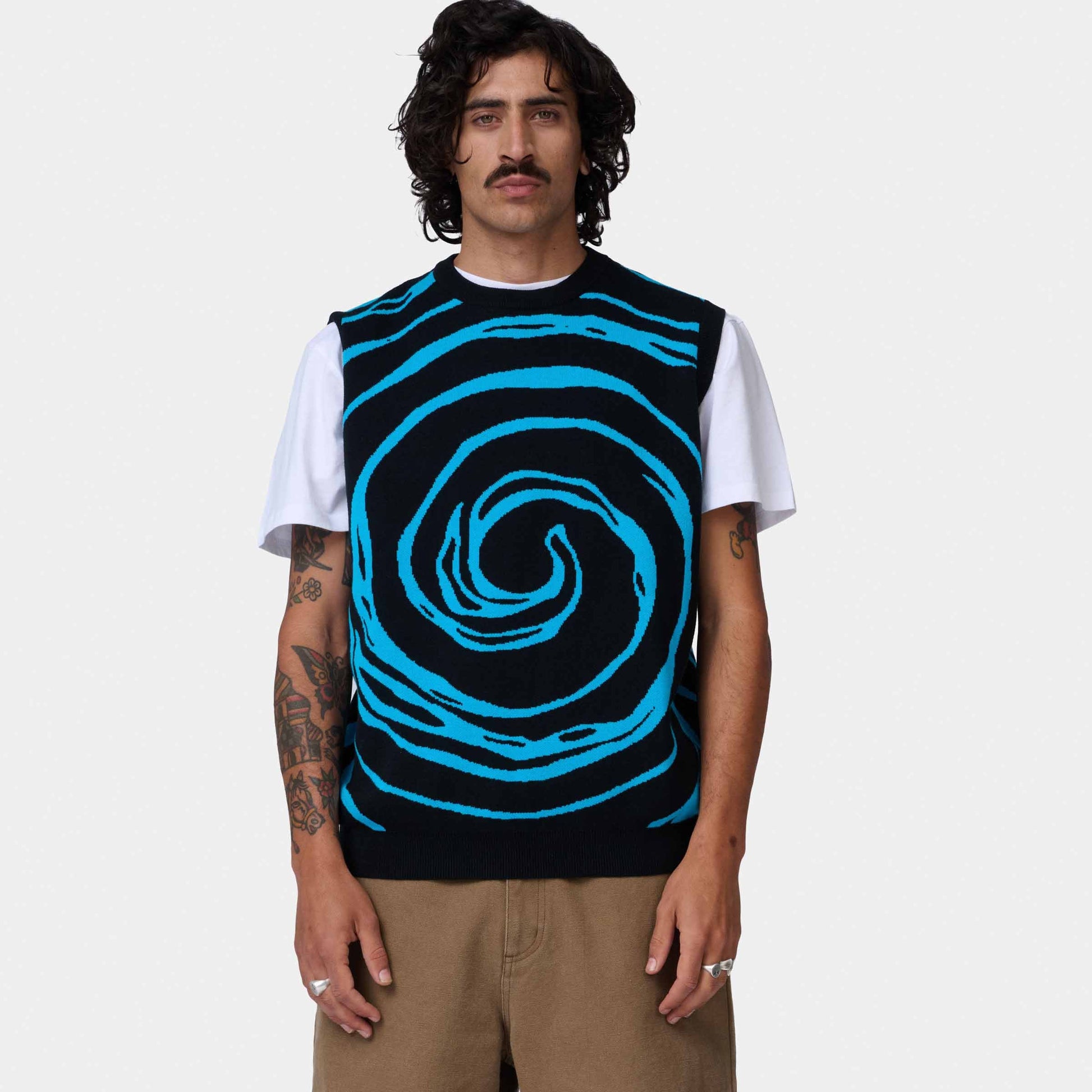 Santa Cruz Vortex Knit Vest Black
