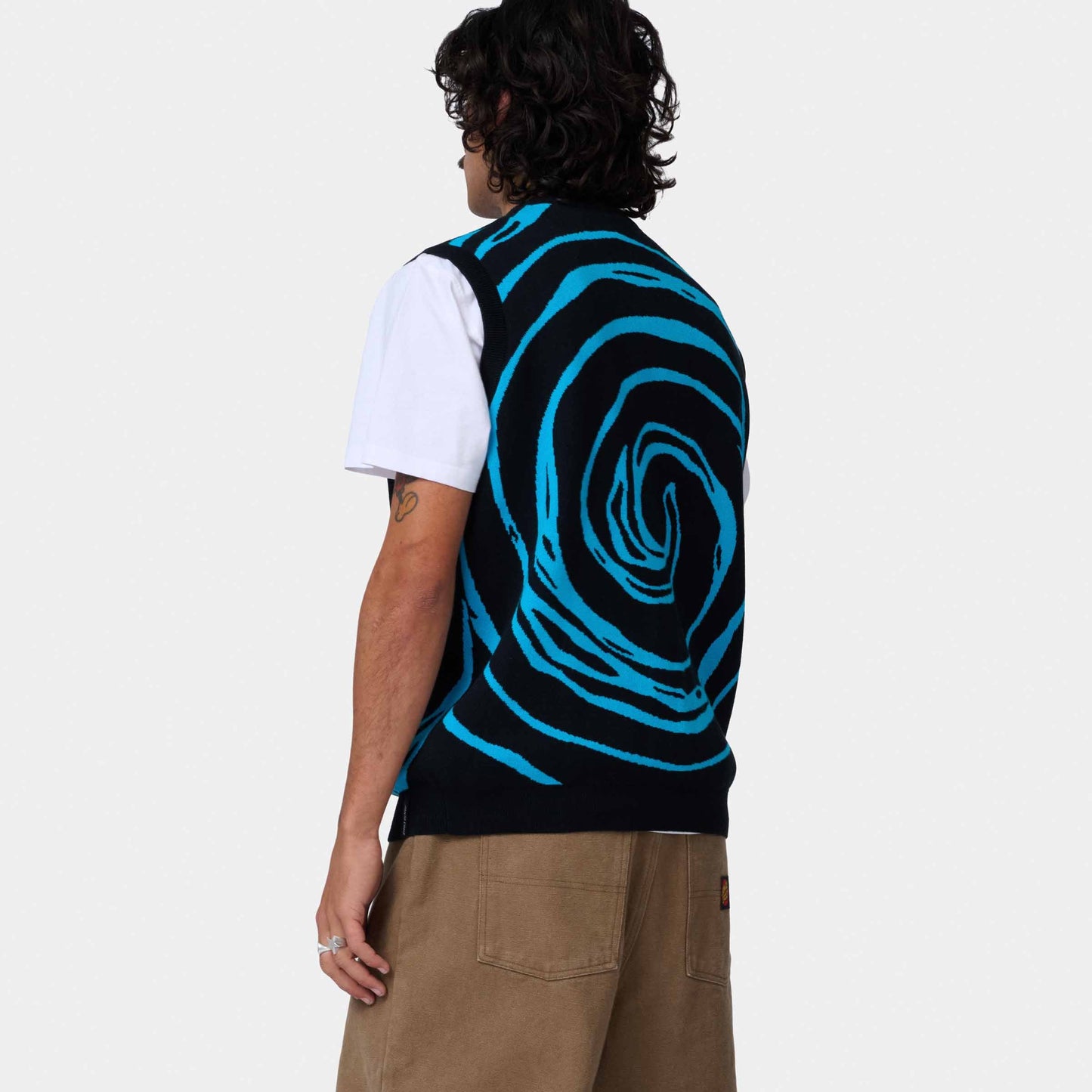 Santa Cruz Vortex Knit Vest Black