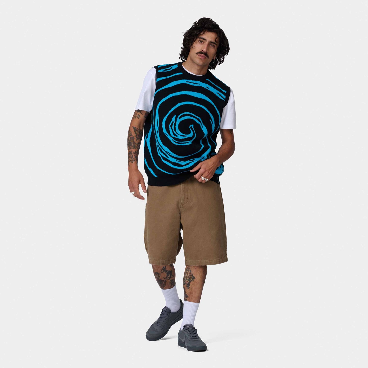 Santa Cruz Vortex Knit Vest Black