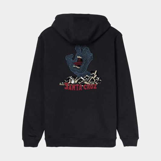 Santa Cruz Kendall Grid Hand Centre Hoodie Black