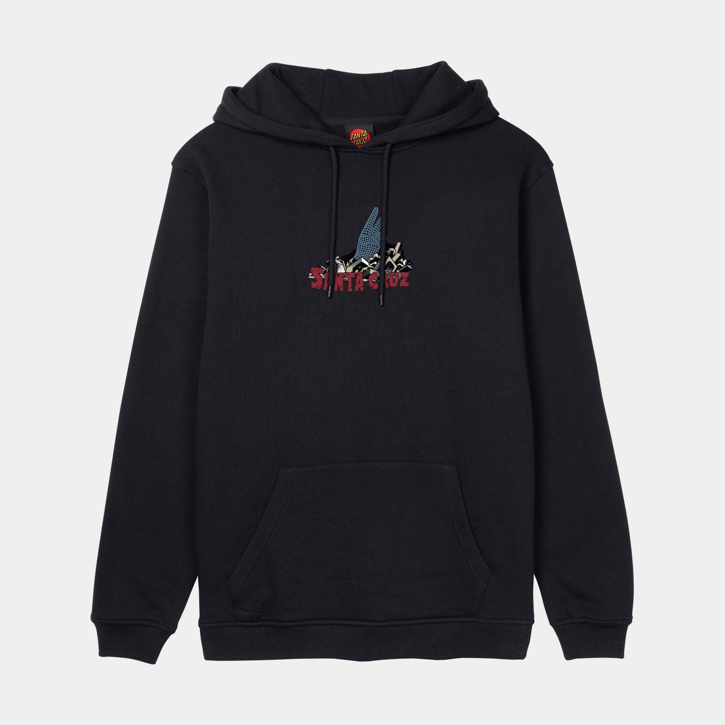 Santa Cruz Kendall Grid Hand Centre Hoodie Black