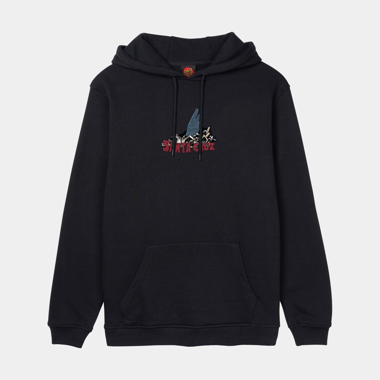 Santa Cruz Kendall Grid Hand Centre Hoodie Black