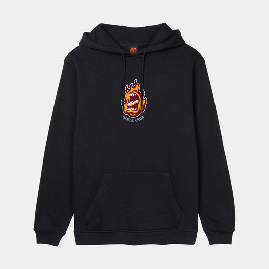 Santa Cruz Screaming Flame Front Hoodie Black