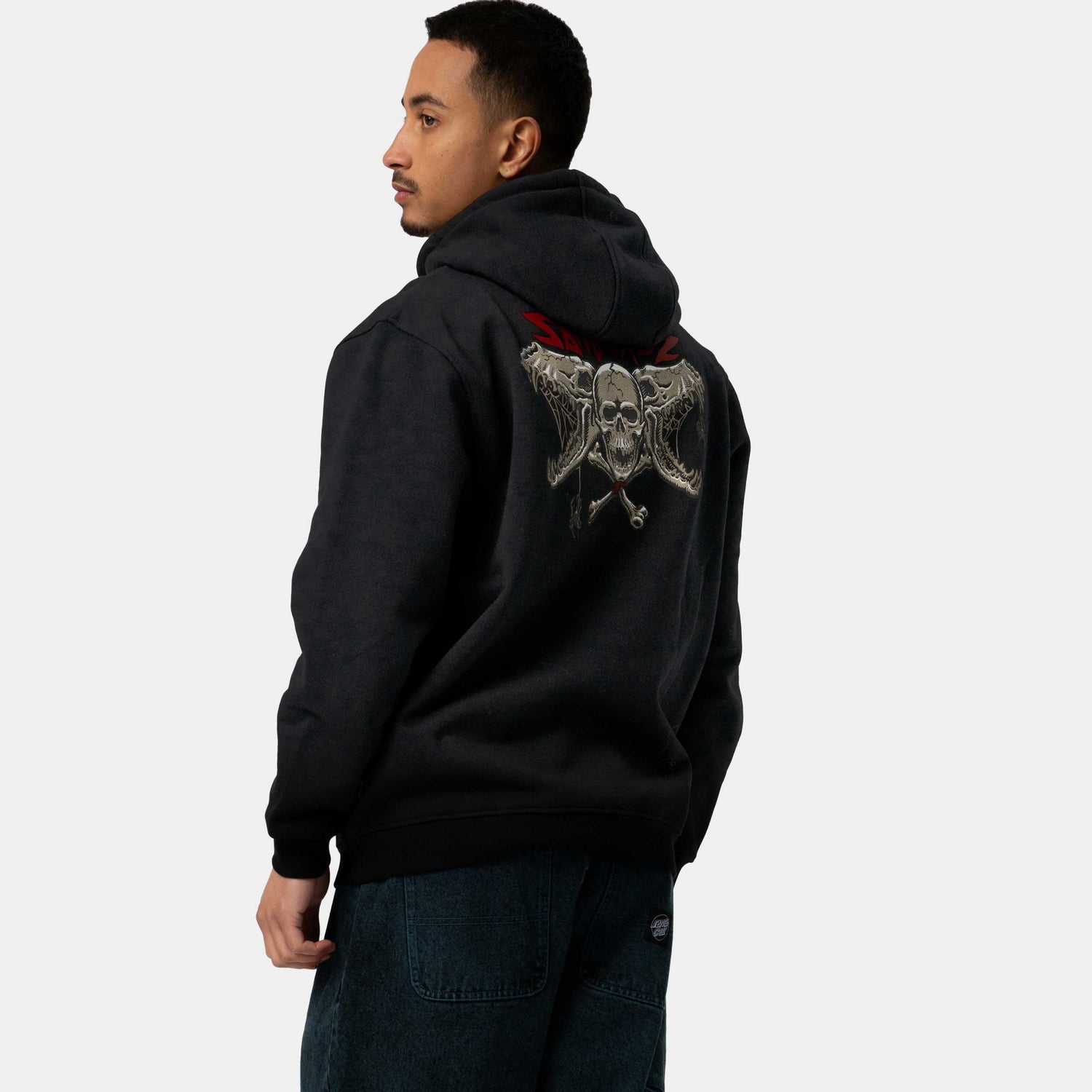 Santa Cruz Pace Torch Bones Hoodie Black