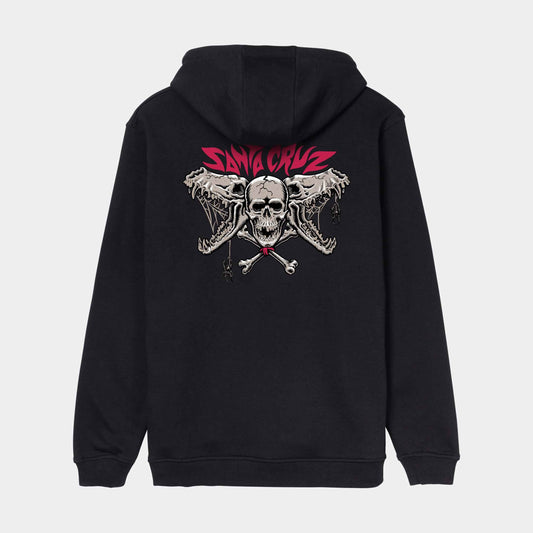 Santa Cruz Pace Torch Bones Hoodie Black