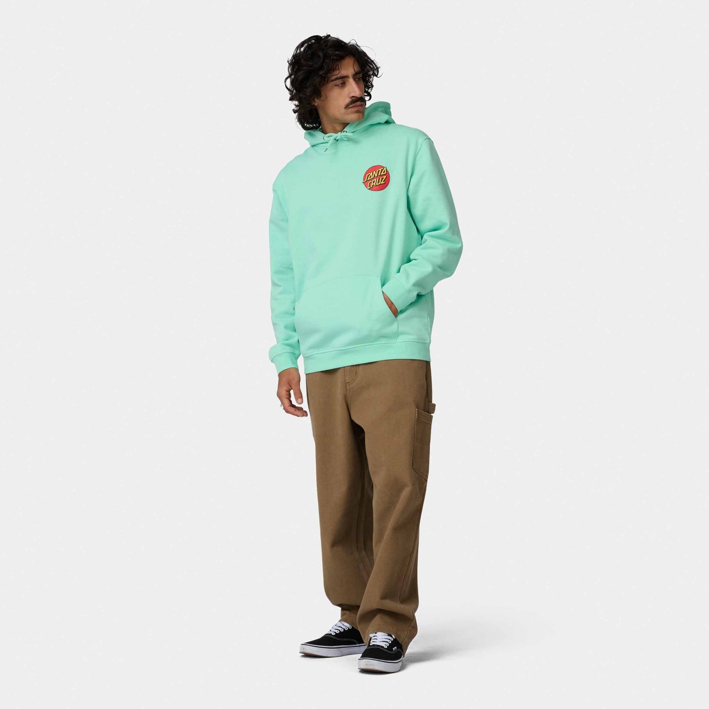 Santa Cruz Classic Dot Chest Hoodie Mint