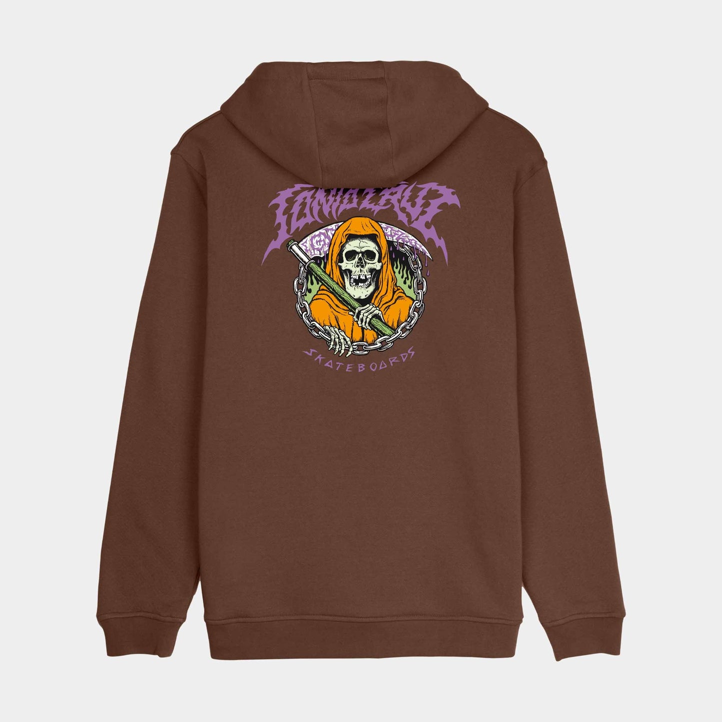 Santa Cruz Out Of Time Hoodie Coffee