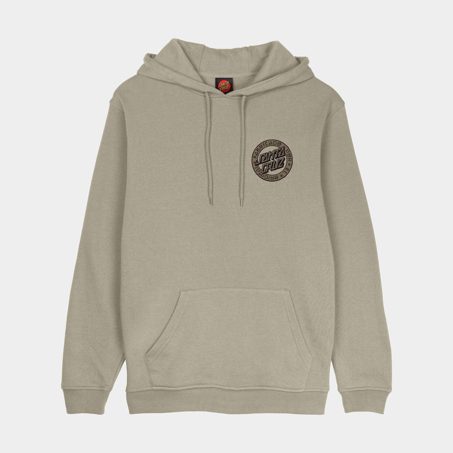 Santa Cruz Loco Dot Hoodie Stone Grey