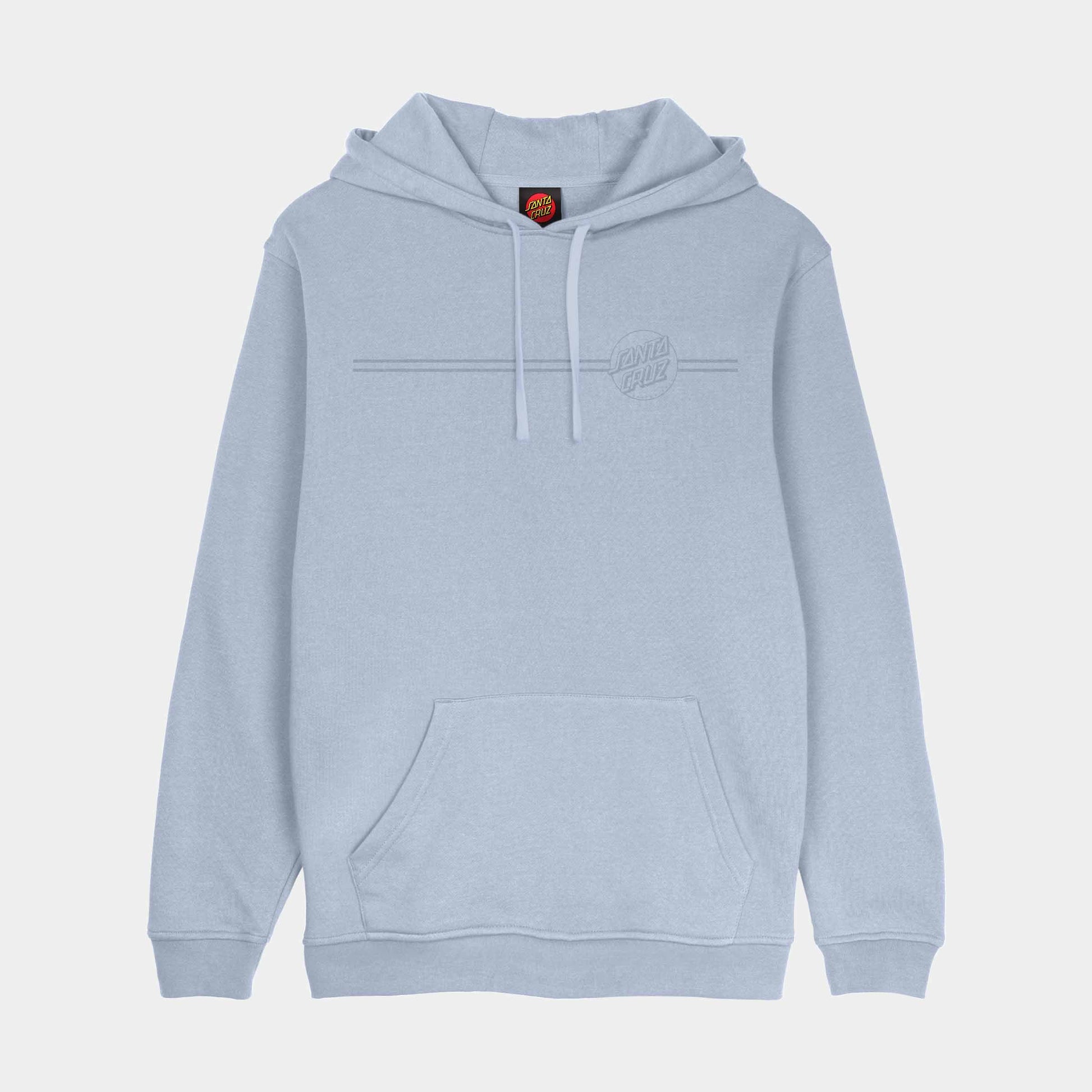 Santa Cruz Tonal Opus Dot Stripe Hoodie Fresh Blue