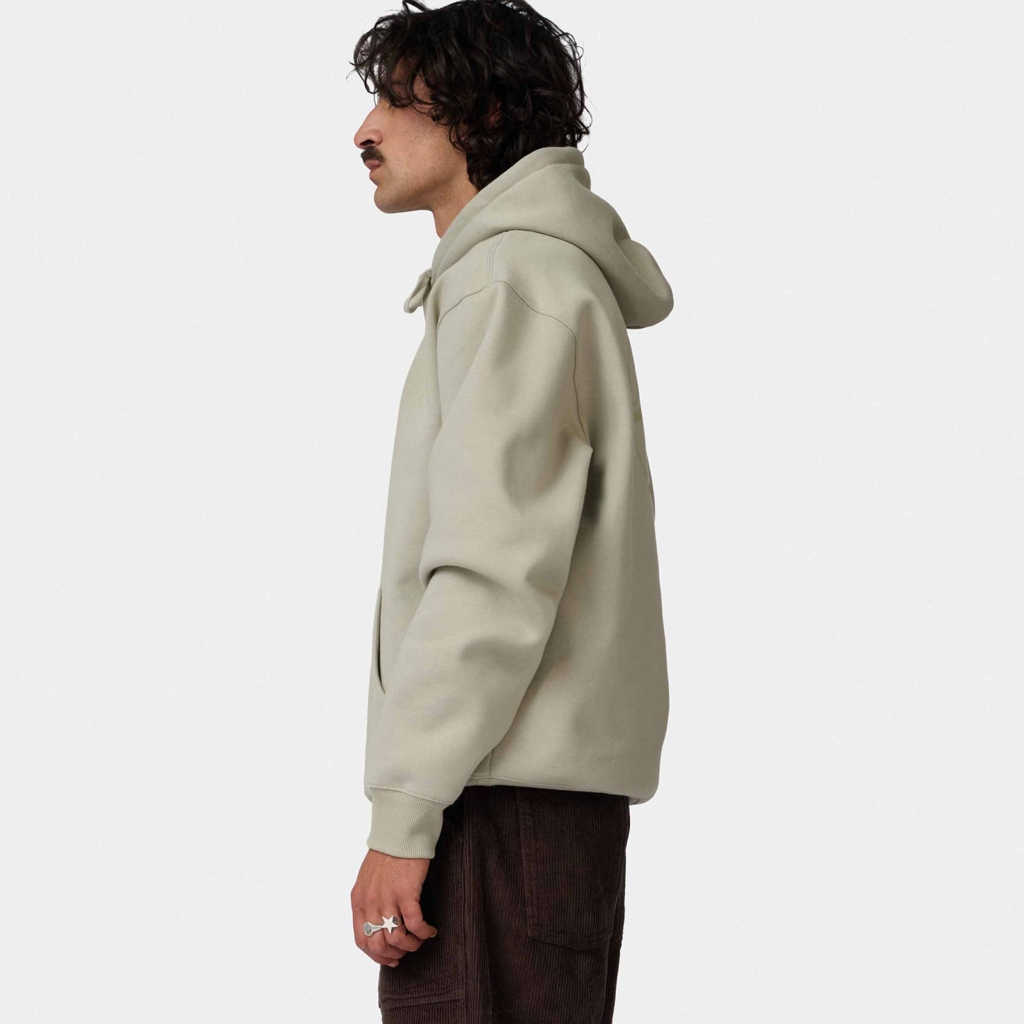 Santa Cruz Tonal Opus Dot Stripe Hoodie Stone Grey